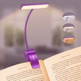 Book Light Gritin 19 Led Recarregável 80h De Tempo De Execução Roxo Escuro