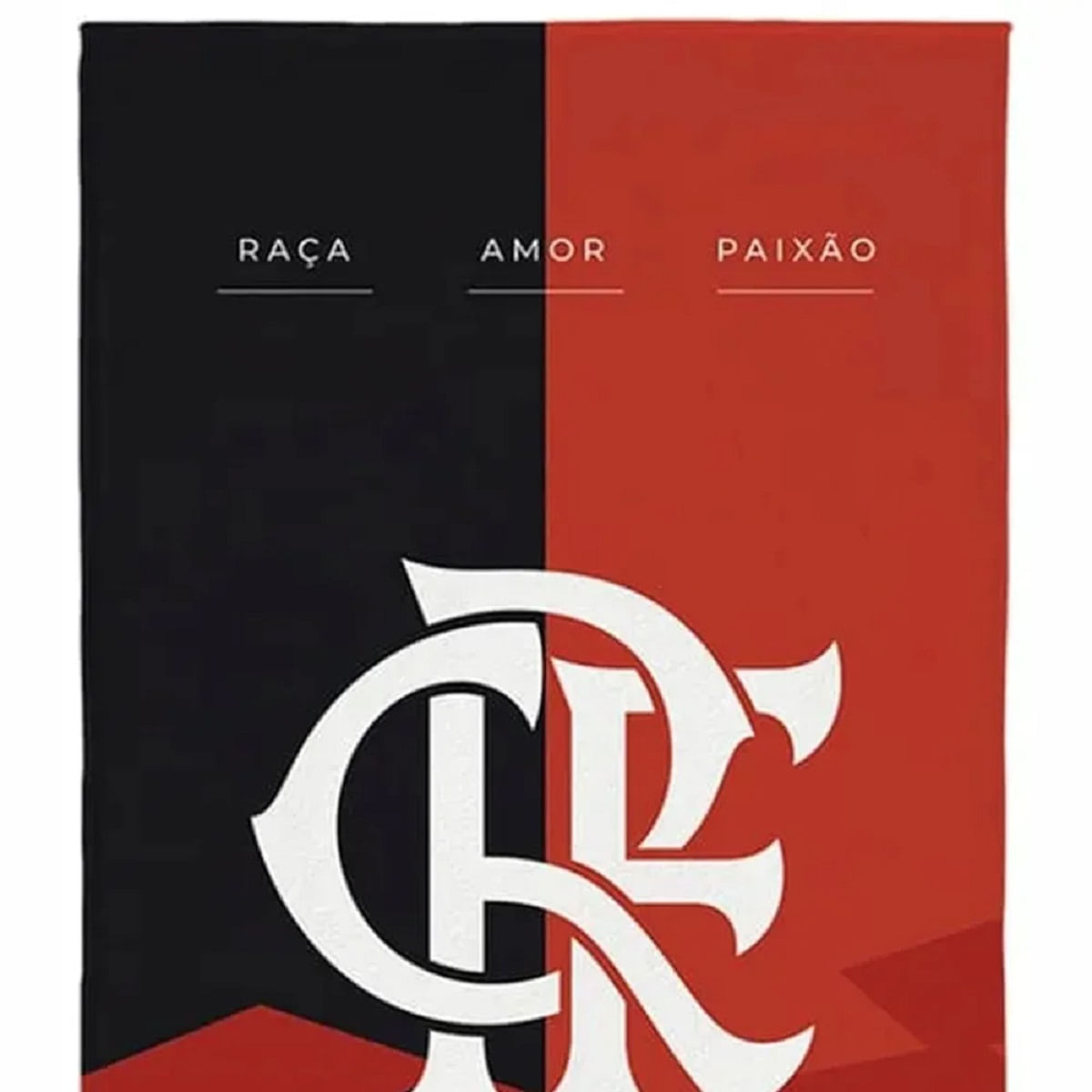 Toalha Banho Lepper Aveludada Transfer Flamengo 70 Cm X 1,40 M