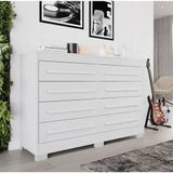 Cômoda Califórnia 8 Gavetas 100% Mdf Branco - Benetil