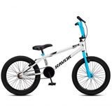 Bicicleta Aro 20 Bmx Rv-x Aero Freio V-brake Infantil Branca E Azul