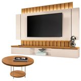 Home Suspenso Illusion 2.2 Cinamomo Off White E Mesa De Centro Sky Cinamomo - Hb Móveis