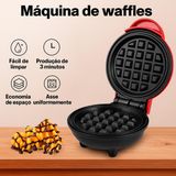 Mini Waffle Elétrica Ideal Fazer Panquecas E Waffles 110v