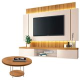 Home Suspenso Illusion 1.8 E Aparador Vivant Cinamomo Off White - Hb Móveis
