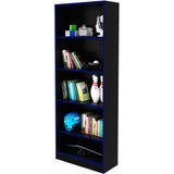 Estante Multiuso Gamer Livreiro Office 5 Prateleiras Preto/azul