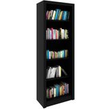 Estante Armário Alta Livreiro Multiuso Office 5 Prateleiras Preto