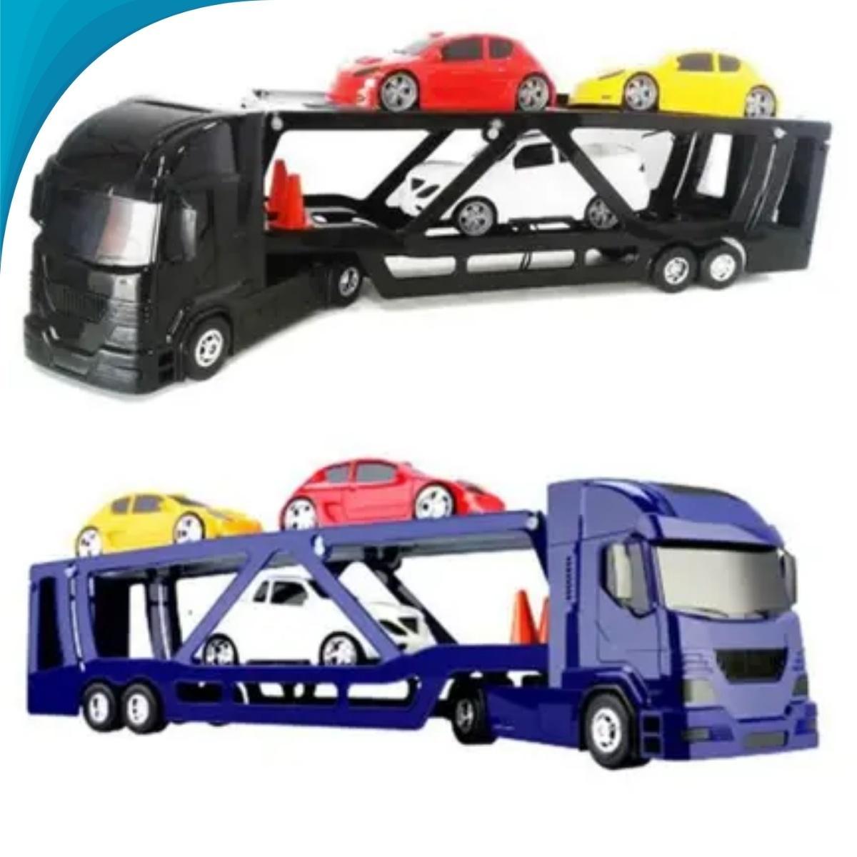 Kit Caminhão Cegonha E 3 Carros Sortidos Brinquedo Infantil - Carrefour