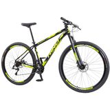 Mountain Bike Aluminio Rino Aro 29 Start 24 Velocidades - Preto Amarelo - 19