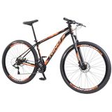 Mountain Bike Aluminio Rino Aro 29 Start 24 Velocidades - Preto Laranja - 21