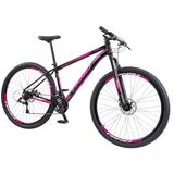 Mountain Bike Aluminio Rino Aro 29 Start 24 Velocidades - Preto Pink - 21