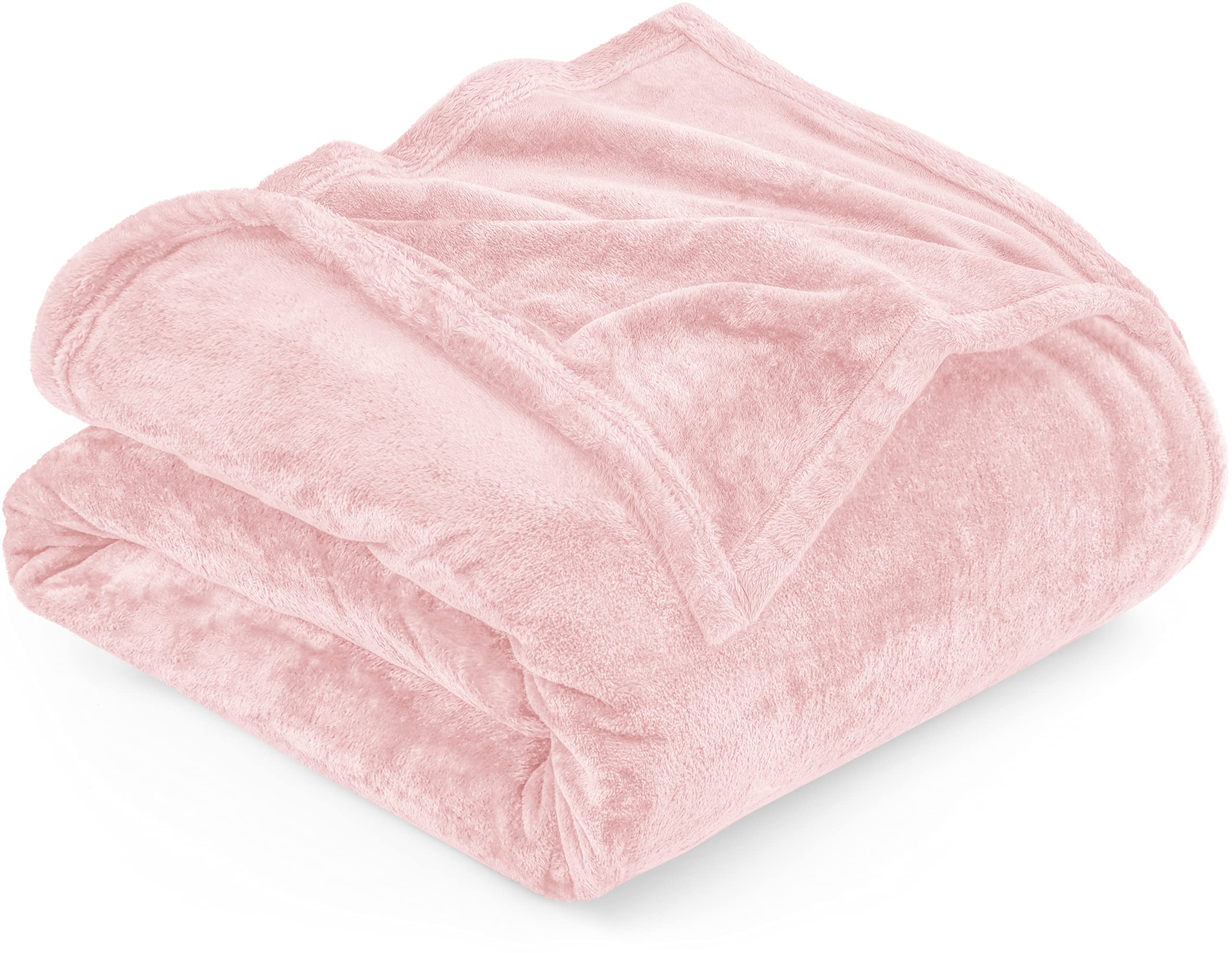 Cobertor Utopia Bedding Fleece Twin Size, Rosa, 300gsm, Microfibra
