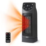 Aquecedor De Mesa De Cerâmica Black+decker Oscilante Com Controle Remoto