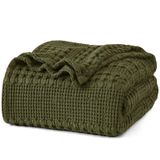 Cobertor Phf Waffle Weave 100% Algodão King Size Capulet Olive