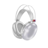 Fone De Ouvido Branco Sem Fio Bluetooth Led Rgb Recarregável