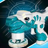 Brinquedo Beybleid Dinossauro Azul Lançador Piões
