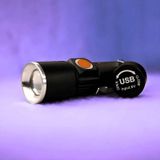 Lanterna Recarregável Usb Luz Negra Uv Alta Intensidade