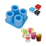 Forma De Gelo Copo Drink Bebidas Molde Ice Shot Livre De Bpa