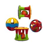 Brinquedo Infantil Sensorial Bola E Torre Chocalho Colorido