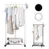 Arara Multiuso Pendurar Roupas Com Prateleira E Rodinhas
