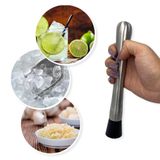 Macerador E Socador De Caipirinha Para Drinks E Cozinha Inox