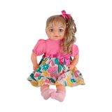 Boneca Bebê Falante Thaily Corpinho Macio Com Cheirinho