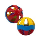 Bolinha Com Chocalho Super Colorida Brinquedo Interativo