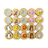 Jogo Da Memória Animais - Brinquedo Educativo Em Madeira