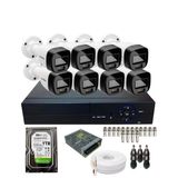Kit Segurança 8 Câmeras Full Color Intelbras Dvr 8ch Alta Performance Com Hd 1tb Instalado