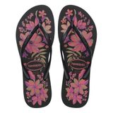 Havaianas Slim Organic Preto/cinza/ouro