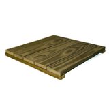 Kit 20 Unidades Deck Modular 50x50 Pinus Tratado Verde