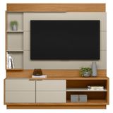 Home Com Led Para Tv De 70 Polegadas Lyon Nature Off-white