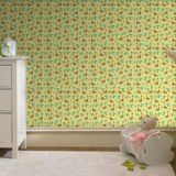 Papel De Parede Infantil Girafa Safari