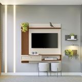 Painel Para Tv Dortmund Ripado Freijo Off White