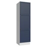Paneleiro 60 Cm 3 Portas Branco/azul Vik Madesa