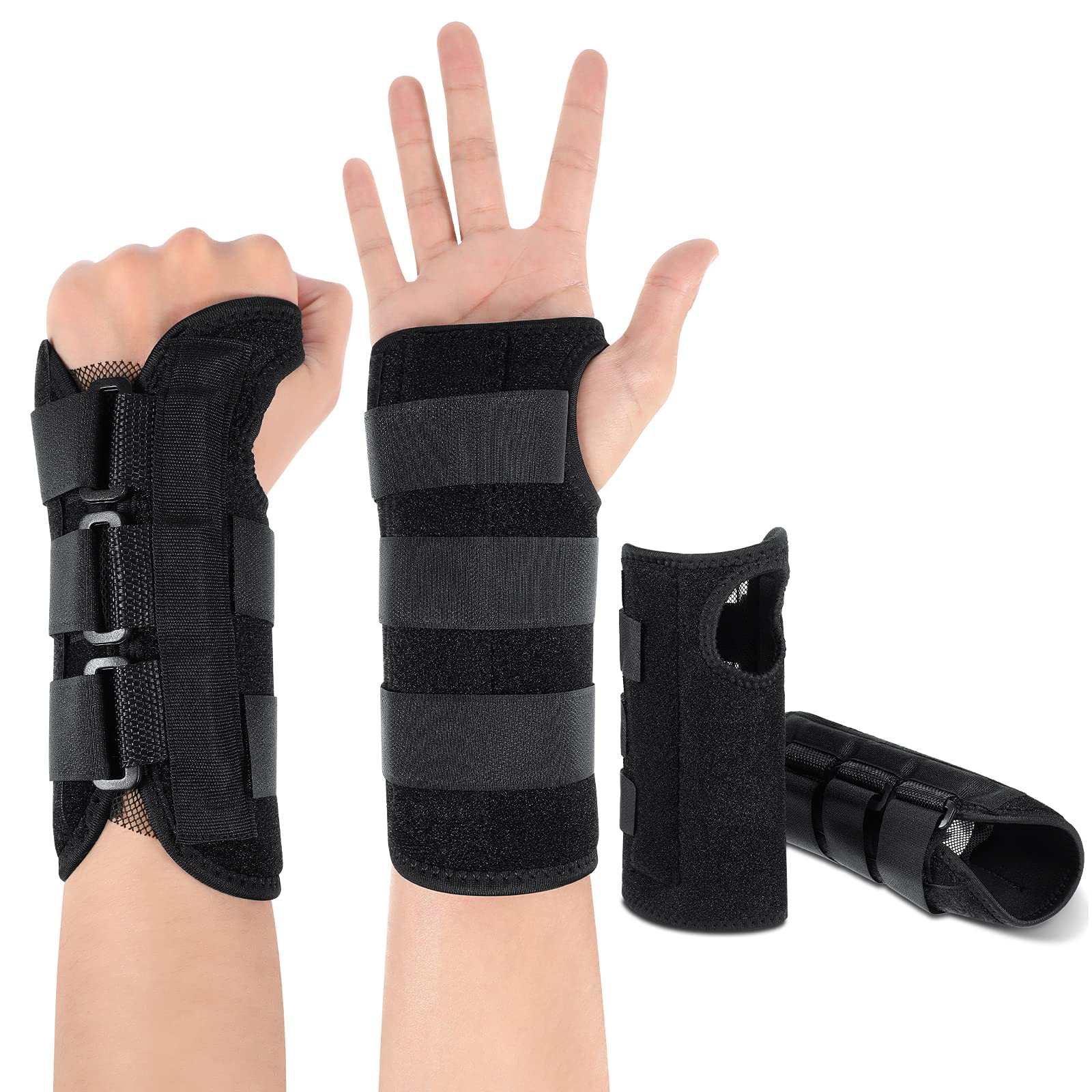 Pulseira De Pulso Night Sleep Support Carpal Tunnel Satinior, Pacote Com 2