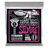 Cordas De Guitarra Elétrica Ernie Ball Super Slinky 9-42 Gauge