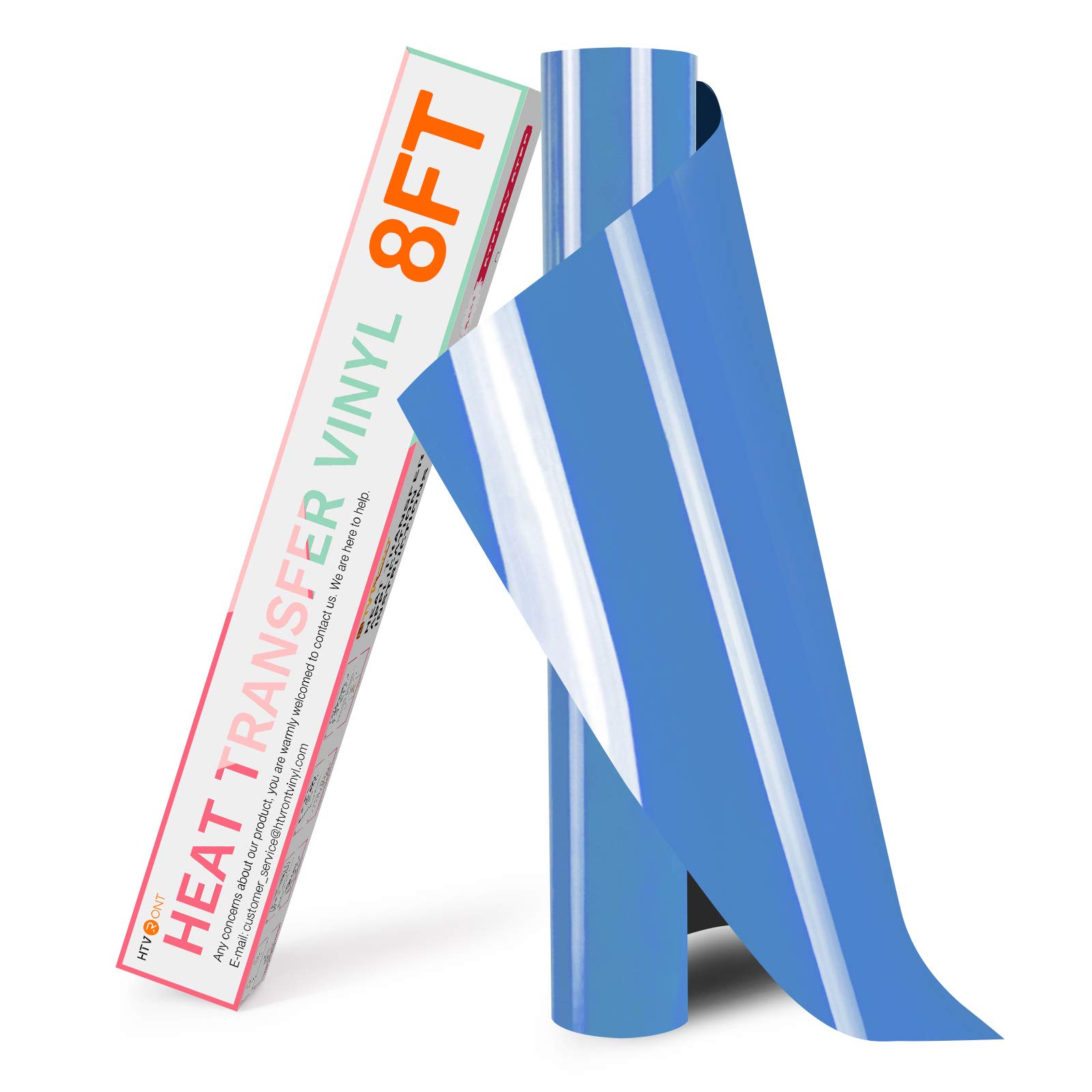 Vinil De Transferência De Calor Htvront Sky Blue 12x8 Pés Para Camisas