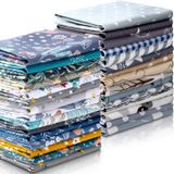 Pacote De Tecido Squares Tatuo, 30 Peças, 25 X 25 Cm, Estampa Floral