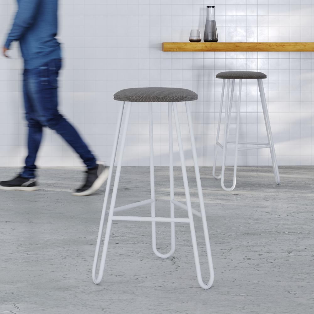 Conjunto Com 4 Banquetas Altas Ginger