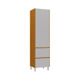 Paneleiro Dispenseiro 2 Portas 1 Gaveta Lumina - Itatiaia Cinamomo/fendi