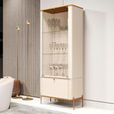 Cristaleira Nova Orleans Off White Nature Bronze