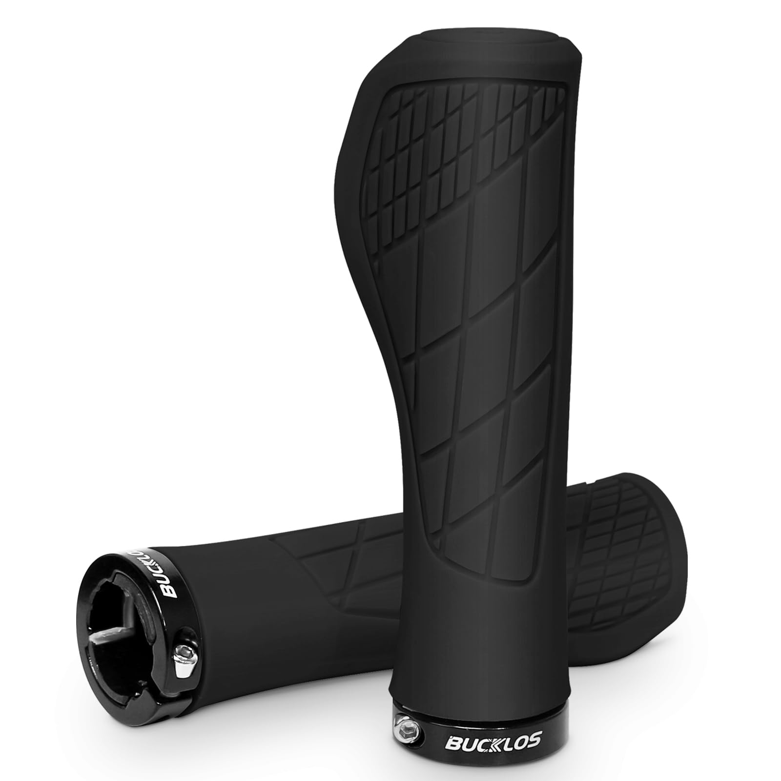 Alças De Guidão De Bicicleta Bucklos Single Lock-on Mtb Antiderrapante