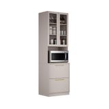 Paneleiro Torre Quente Essence 3 Portas 1 Gaveta 230cm De Altura 1 Nicho Para Forno - Itatiaia Fendi