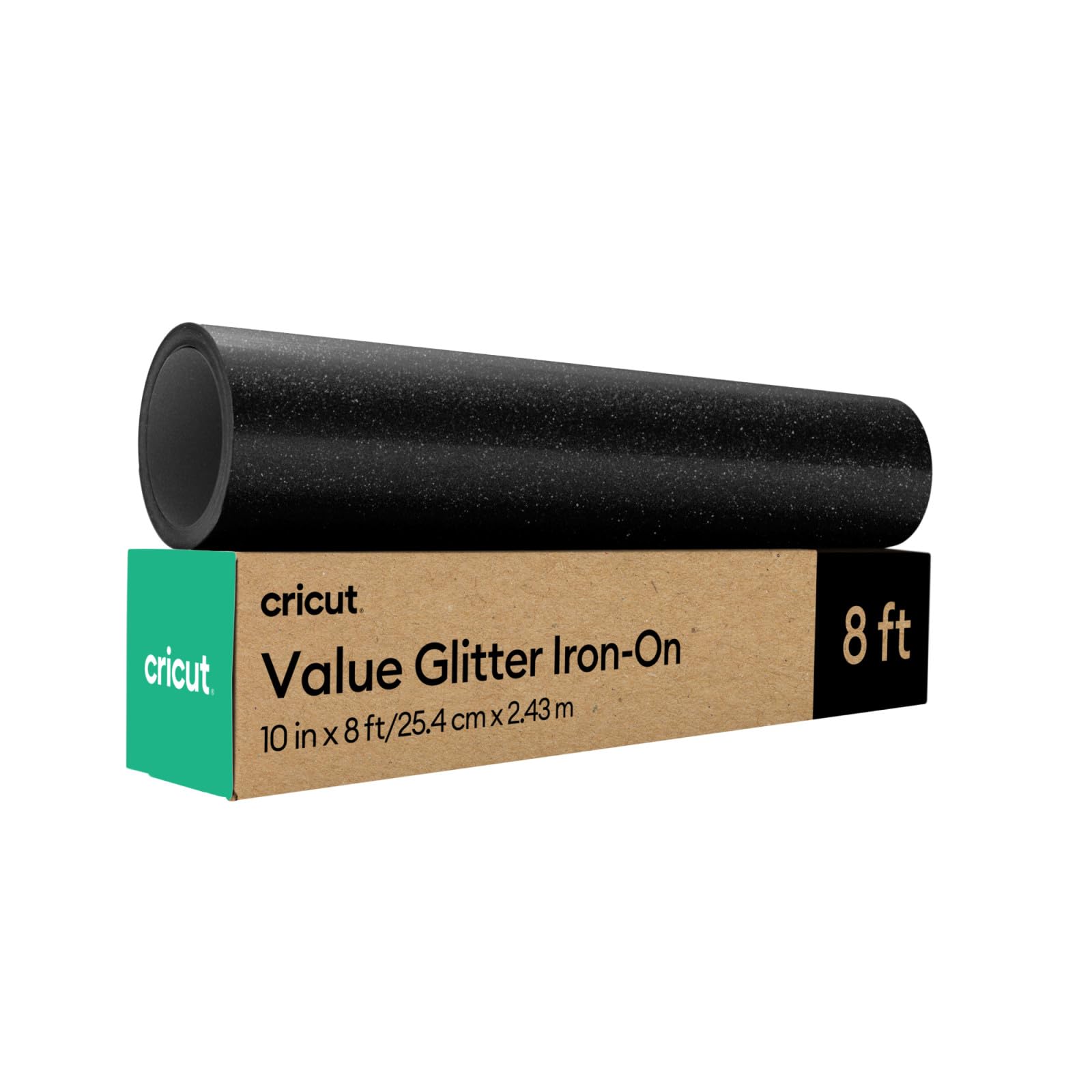 Vinil De Transferência Térmica Cricut Value Glitter Iron Em Preto