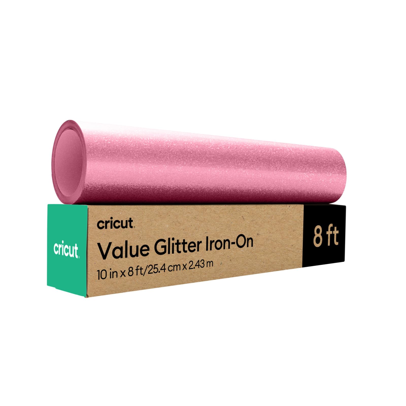 Vinil De Transferência Térmica Cricut Value Glitter Iron On Pink