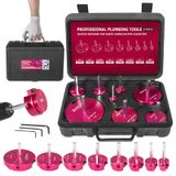 Kit De Alargador De Tubos De Pvc E-cowlboy Premium, 8 Unidades Para 1/2 Broca