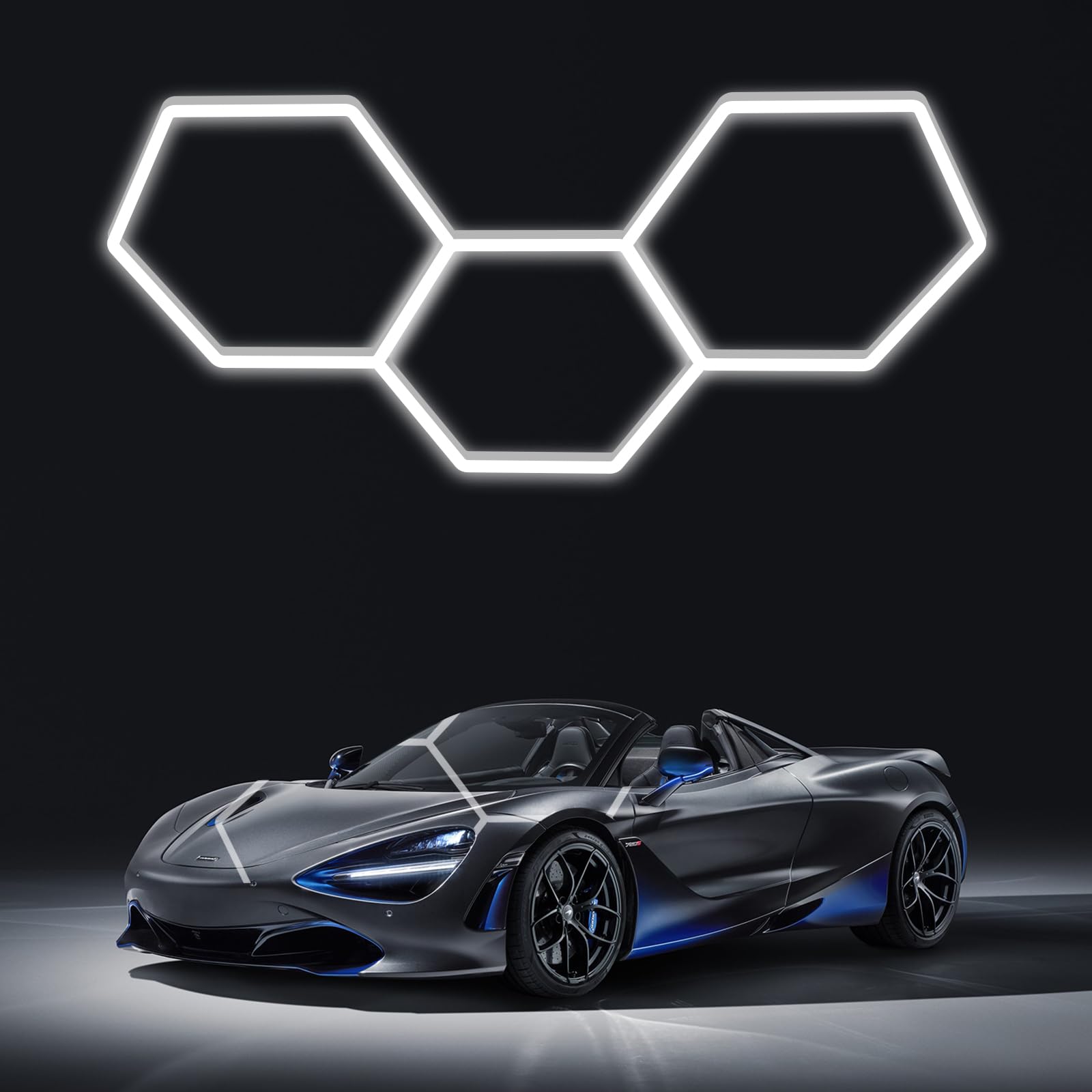 Luzes De Garagem Led Lzhome Hexagon 15900lm 5000k, Pacote Com 16