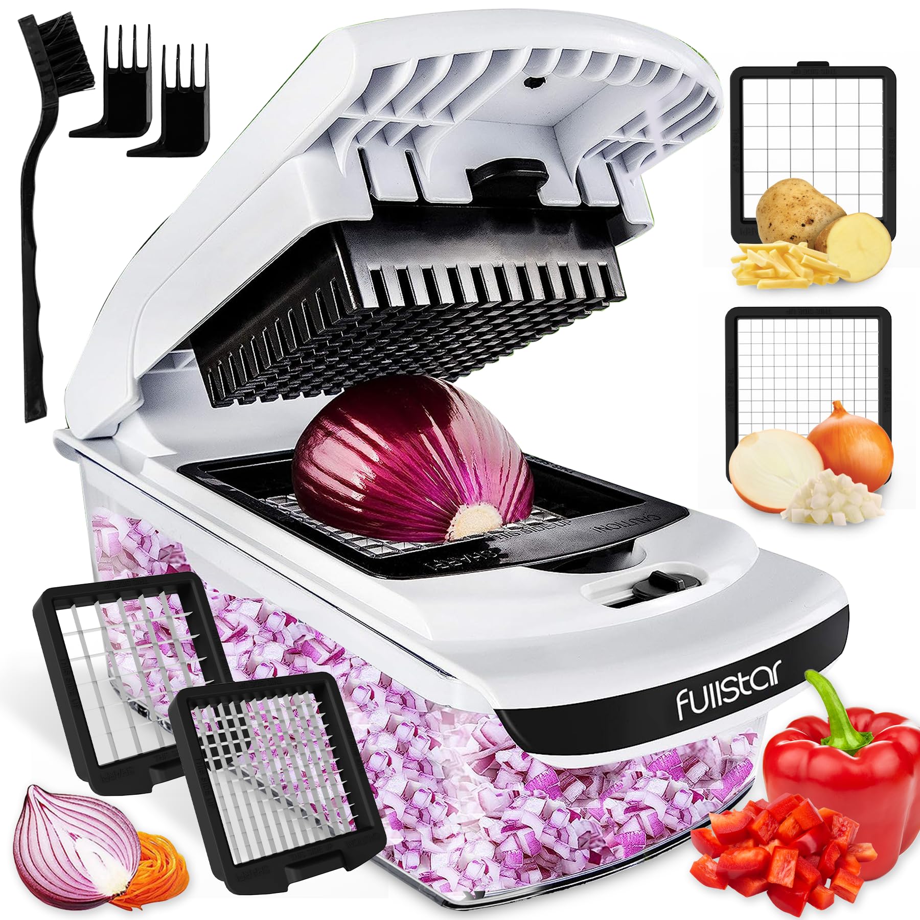 Picador De Vegetais E Espiralizador Fullstar Food Chopper White