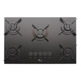 Fogão Cooktop Fischer 5q Fit Line Gás Mesa Vidro