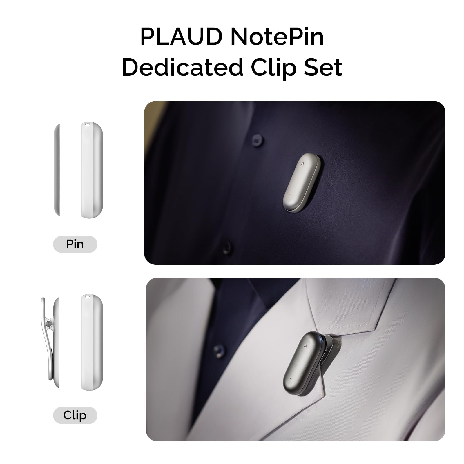 plaud notepin accessories レコーダー Acessório: Conjunto De Clipes E Pinos Plaud Notepin Para Gravador