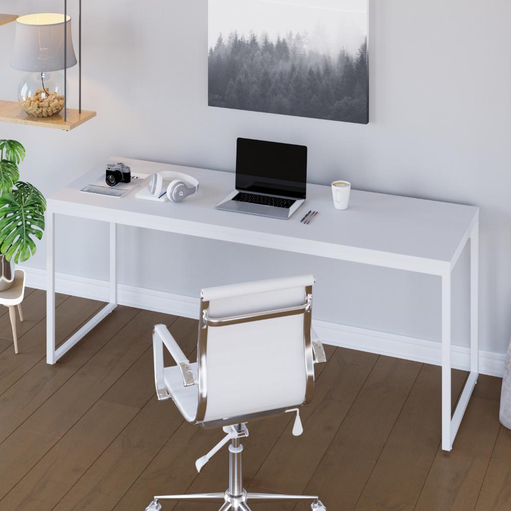 Mesa Dynamica Diretor 180x60x75cm Branco Chess / Est.branca